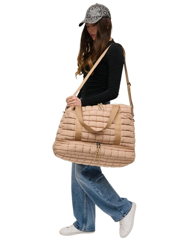 Reisetasche Puffy Weekender Beige