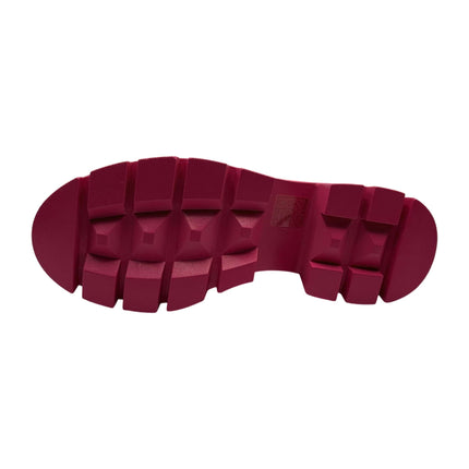 Chunky Loafer – Schwarz mit pinker Profilsohle