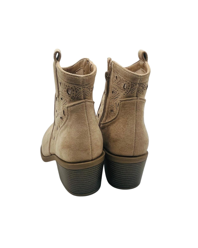 Stiefelette Veloura Sand