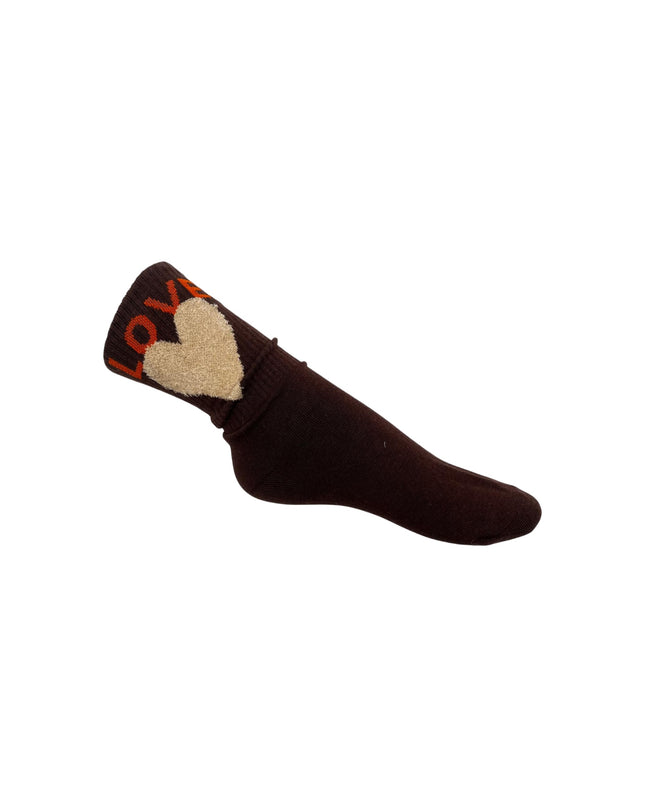 Socken Love at First Step brown