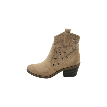 Stiefelette Veloura Sand